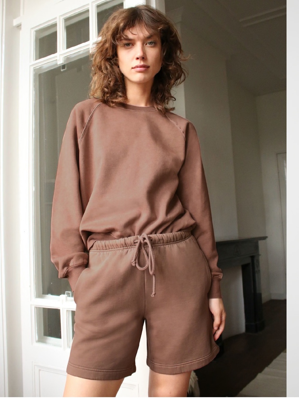 Aritzia Wilfred Free Fleece Sweat Shorts